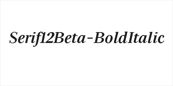 Serif12Beta-BoldItalic Logo