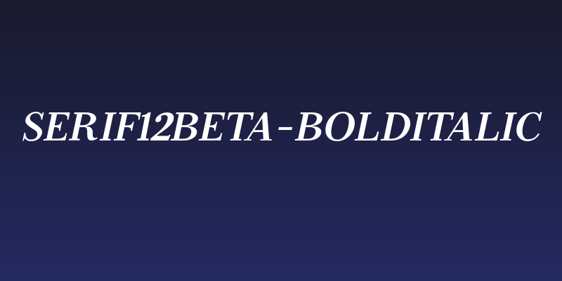 Serif12Beta-BoldItalic Social Header