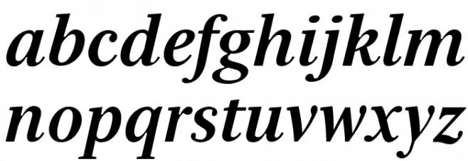 Serif12Beta-BoldItalic Schriftart Kleinbuchstaben