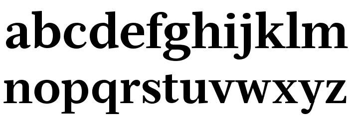 Serif12Beta-Bold Font LOWERCASE