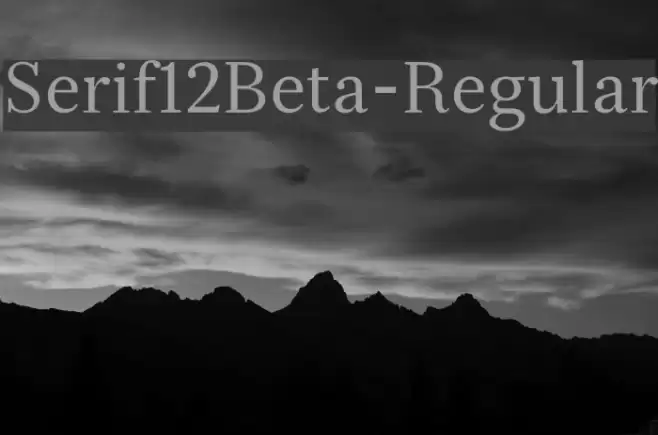 Serif12Beta-Regular  examples