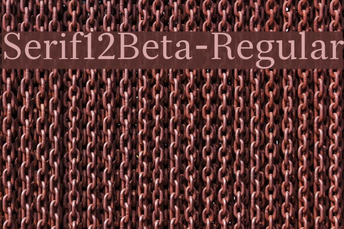 Serif12Beta-Regular Font examples