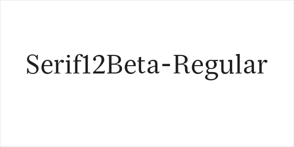 Serif12Beta-Regular Logo