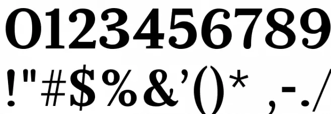 Serif6Beta-Bold Font OTHER CHARS