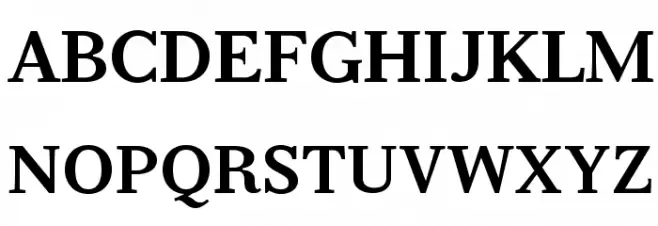 Serif6Beta-Bold 字体 大写