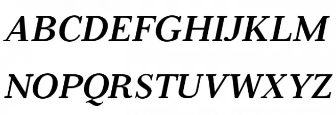 Serif6Beta-BoldItalic خط أحرف كبيرة