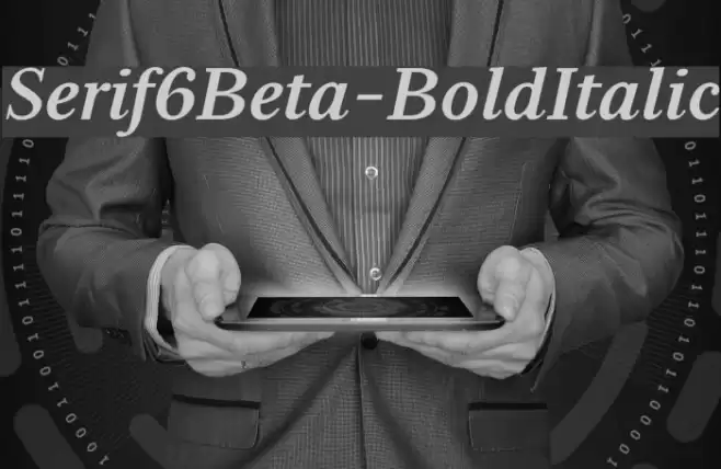 Serif6Beta-BoldItalic Font examples