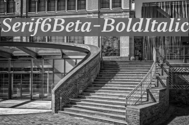 Serif6Beta-BoldItalic Font examples