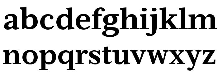 Serif6Beta-Bold Font LOWERCASE