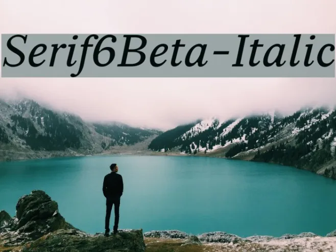 Serif6Beta-Italic Example 1