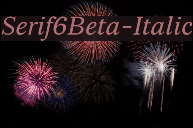 Serif6Beta-Italic Example 3