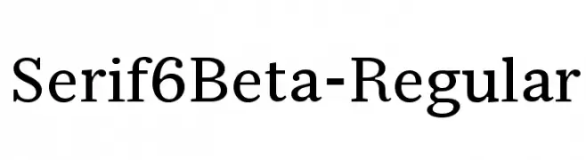 Serif6Beta-Regular  Скачать бесплатные шрифты