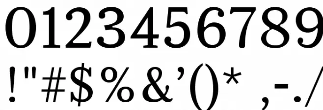 Serif6Beta-Regular Font OTHER CHARS