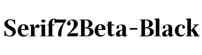 Serif72Beta-Black  Frei Schriftart Herunterladen