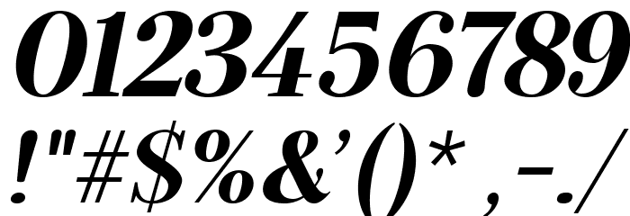 Serif72Beta-BlackItalic Font OTHER CHARS