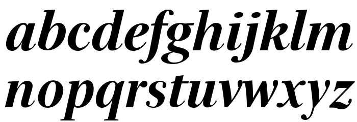 Serif72Beta-BlackItalic Font LOWERCASE