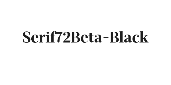 Serif72Beta-Black Logo
