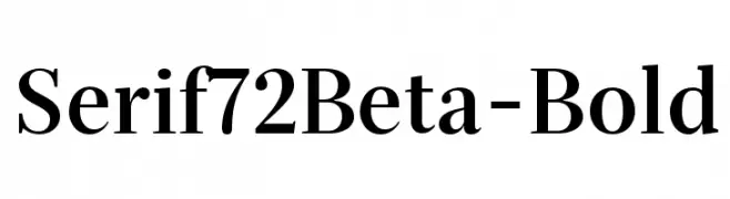Serif72Beta-Bold  Скачать бесплатные шрифты