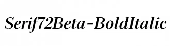 Serif72Beta-BoldItalic  Скачать бесплатные шрифты