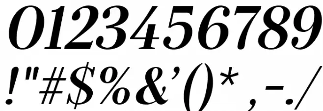 Serif72Beta-BoldItalic Font OTHER CHARS