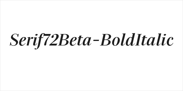Serif72Beta-BoldItalic Logo
