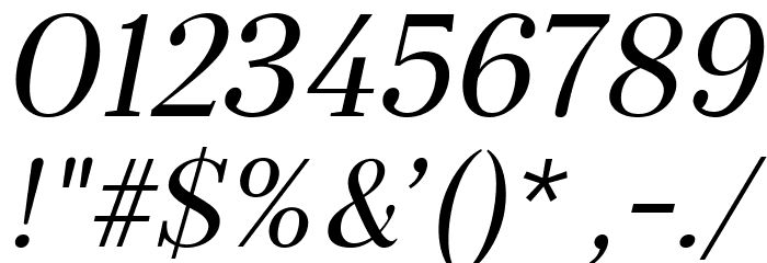 Serif72Beta-Italic Font OTHER CHARS