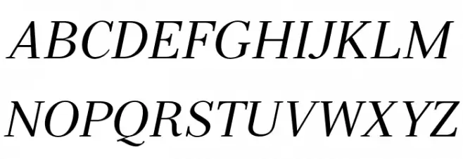 Serif72Beta-Italic Шрифта ВЕРХНИЙ