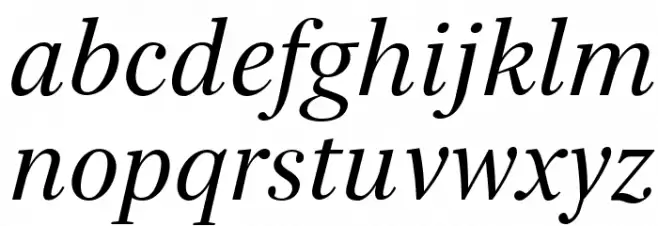 Serif72Beta-Italic Fuentes MINÚSCULAS