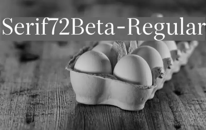 Serif72Beta-Regular Fuentes examples