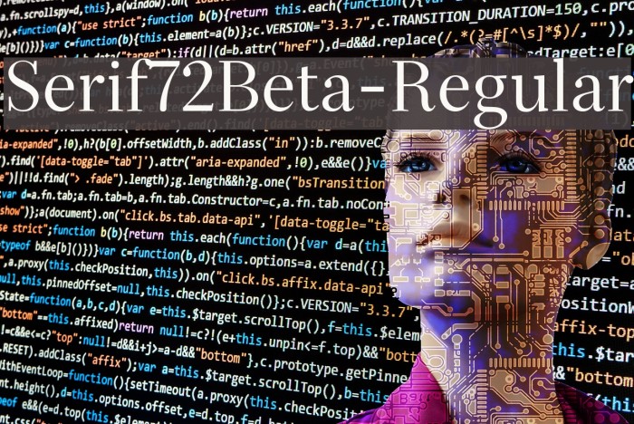 Serif72Beta-Regular Font examples
