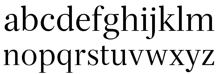 Serif72Beta-Regular Font LOWERCASE