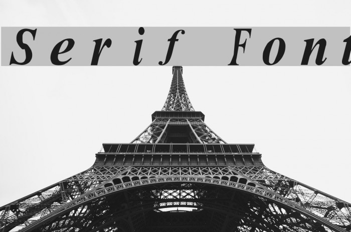 Serif Font examples