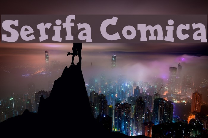 Serifa Comica Font examples