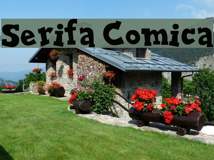 Serifa Comica Font examples