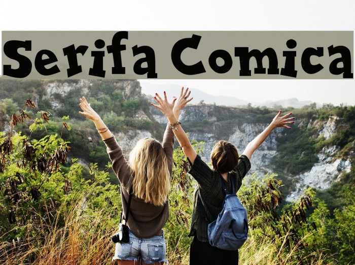 Serifa Comica Font examples