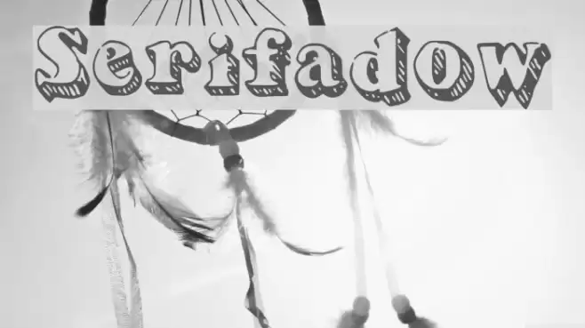 Serifadow Font examples