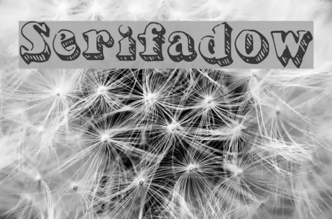 Serifadow Font examples