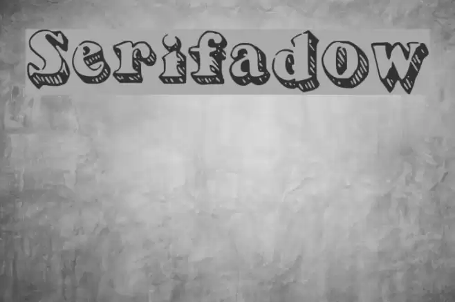 Serifadow Font examples