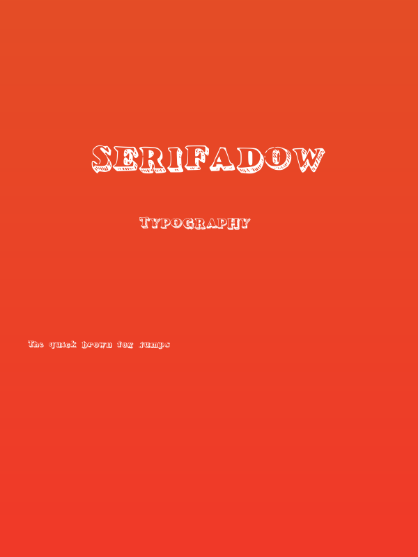 Serifadow Poster