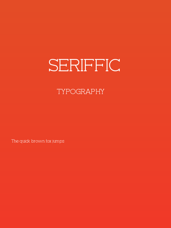 Seriffic Poster