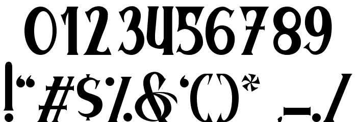 Seriffity Font OTHER CHARS
