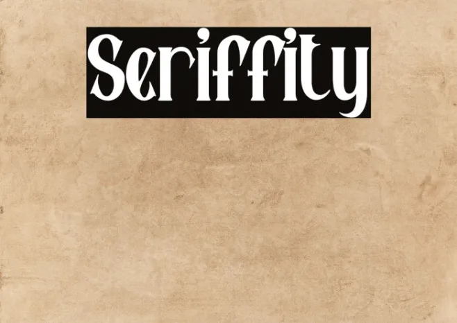 Seriffity Example 3