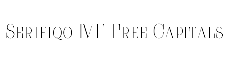 Serifiqo 4F Free Capitals Fonte