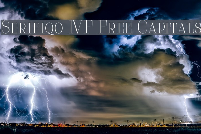 Serifiqo 4F Free Capitals Font examples