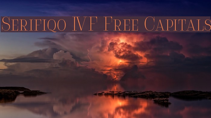 Serifiqo 4F Free Capitals Font examples