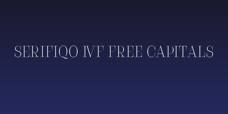 Serifiqo 4F Free Capitals Social Header