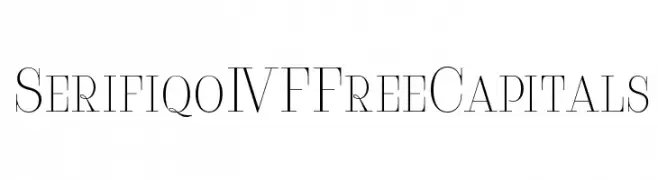 Serifiqo4FFreeCapitals  フリーフォントのダウンロード