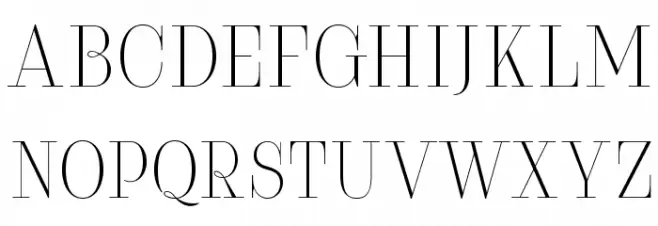 Serifiqo4FFreeCapitals Schriftart Groß