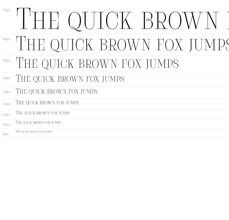 Serifiqo4FFreeCapitals Waterfall