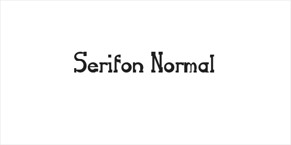 Serifon Normal Logo